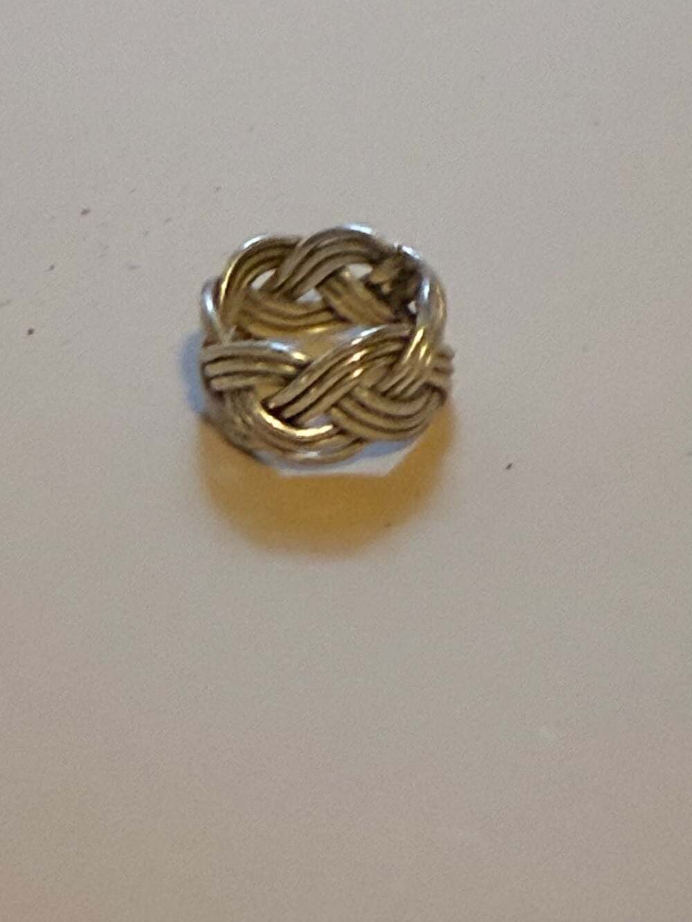 Braided Sterling Silver Wrap Ring from Thailand - Woven Charm